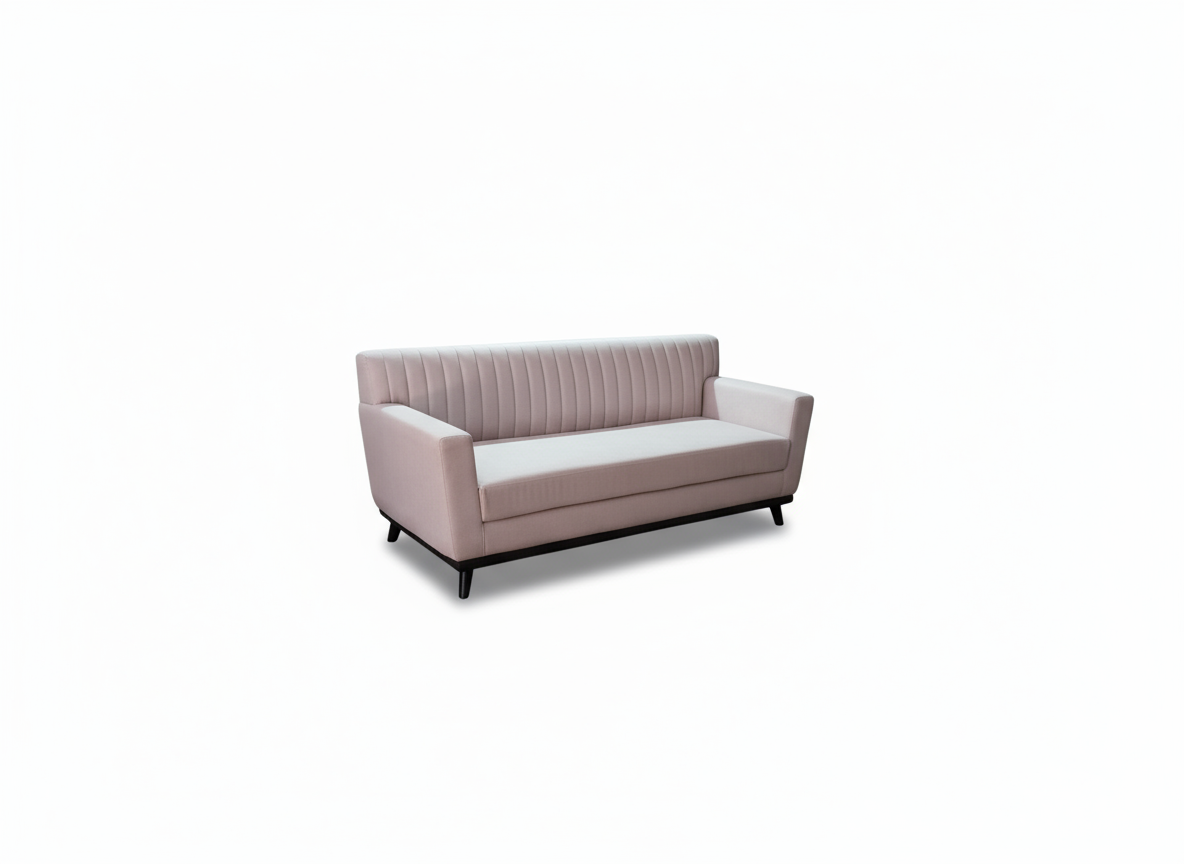 Compact Channel-Back 3-Seater