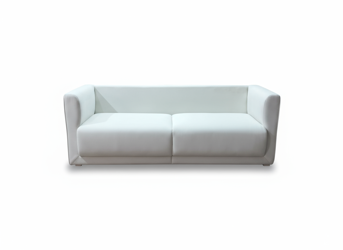 Modern Box-Arm 3 Seater Sofa